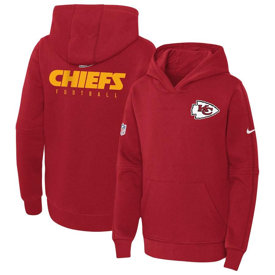 Youth 2023 NFL Kansas City Chiefs red Sweatshirt style 1->houston texans->NFL Jersey